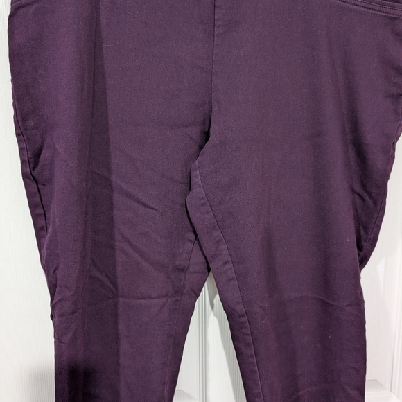 Croft & Barrow Purple The Effortless Stretch Pant in Size 18 (Pull On Style) - Picture 4 of 12